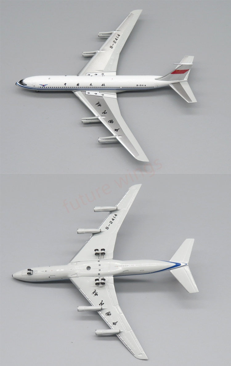 1:400 Apollo A244074 CAAC B707-300 B-2414 Aircraft Model+Free Tractor