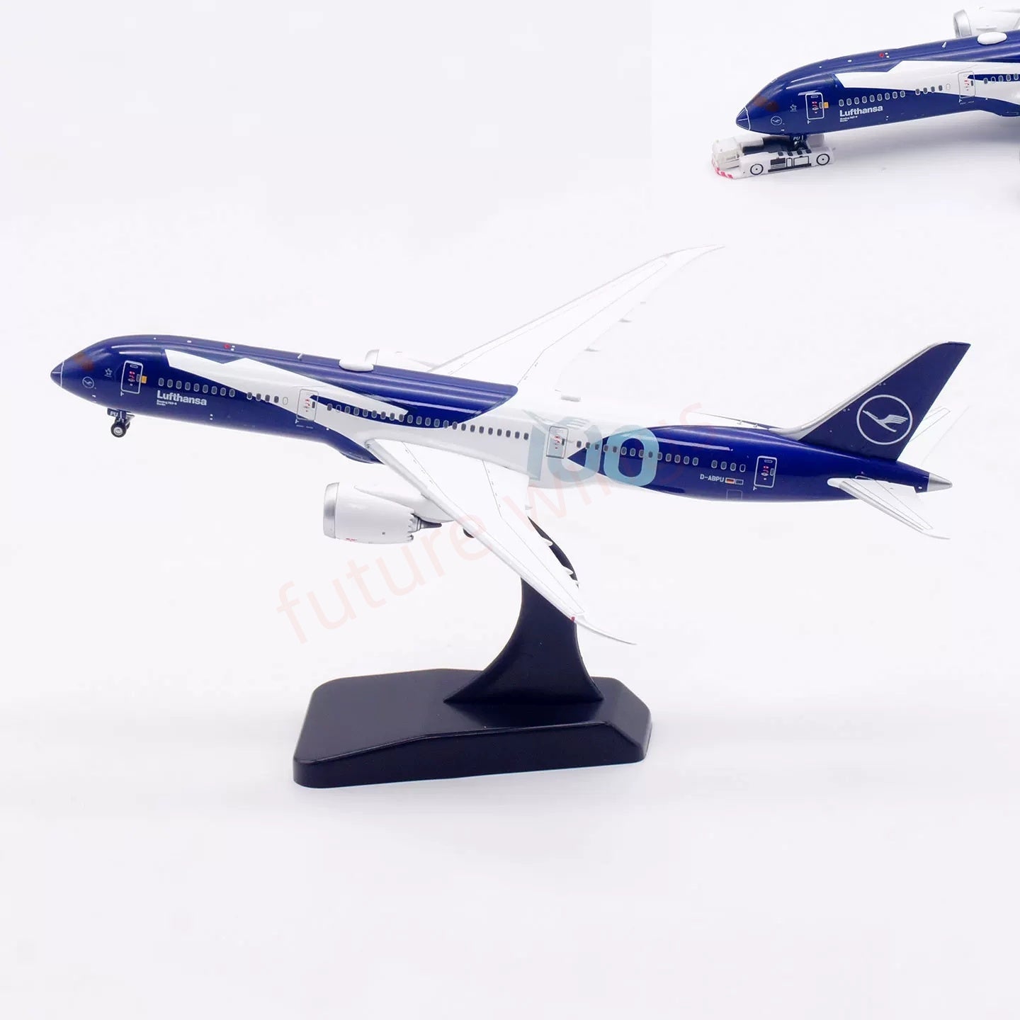 1:400 Aviation400 Lufthansa Airlines B787-9 D-ABPU “100years” Free Tractor+Stand