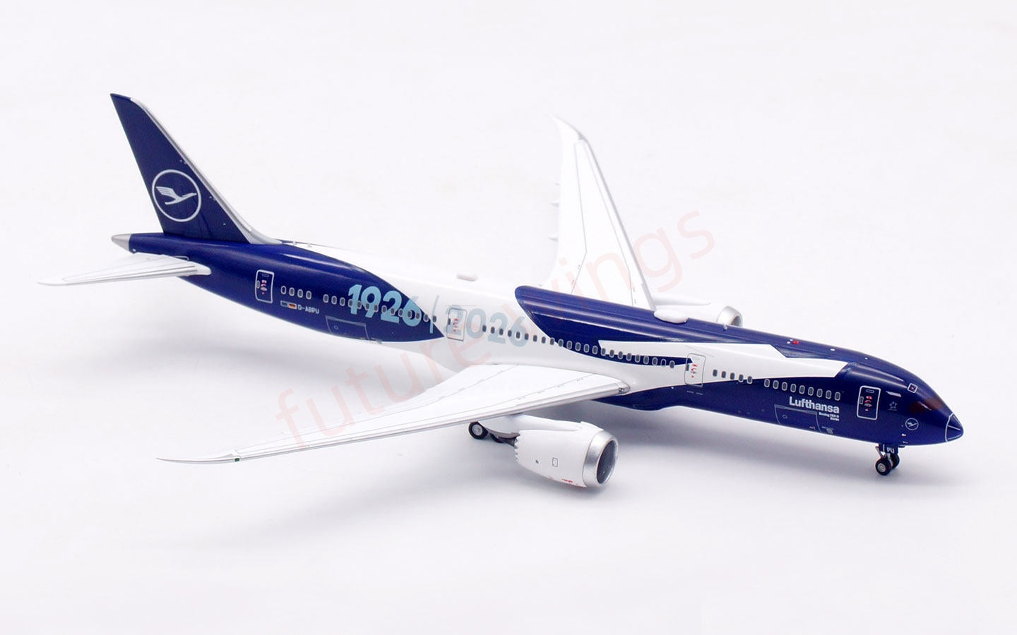 1:400 Aviation400 Lufthansa Airlines B787-9 D-ABPU “100years” Free Tractor+Stand