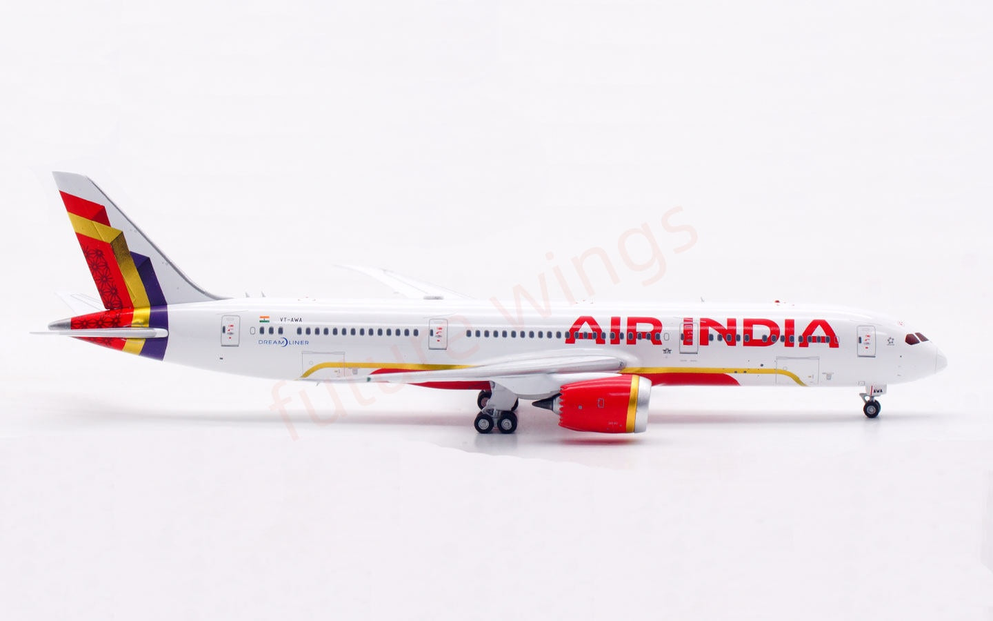 1:400 Aviation400 Air India B787-9 VT-AWA Aircraft Model Free Tractor +Stand