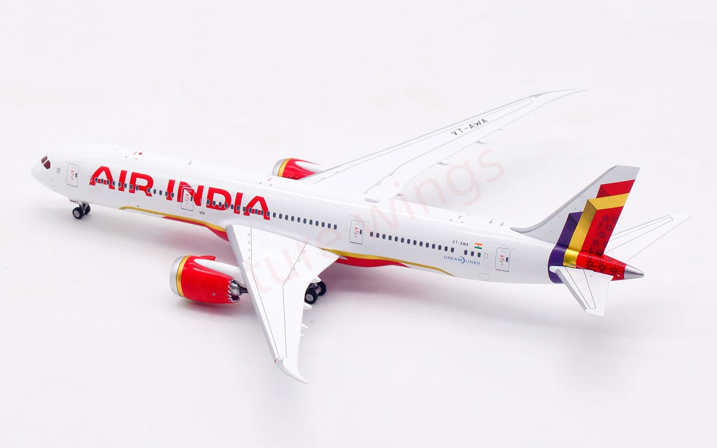 1:400 Aviation400 Air India B787-9 VT-AWA Aircraft Model Free Tractor +Stand