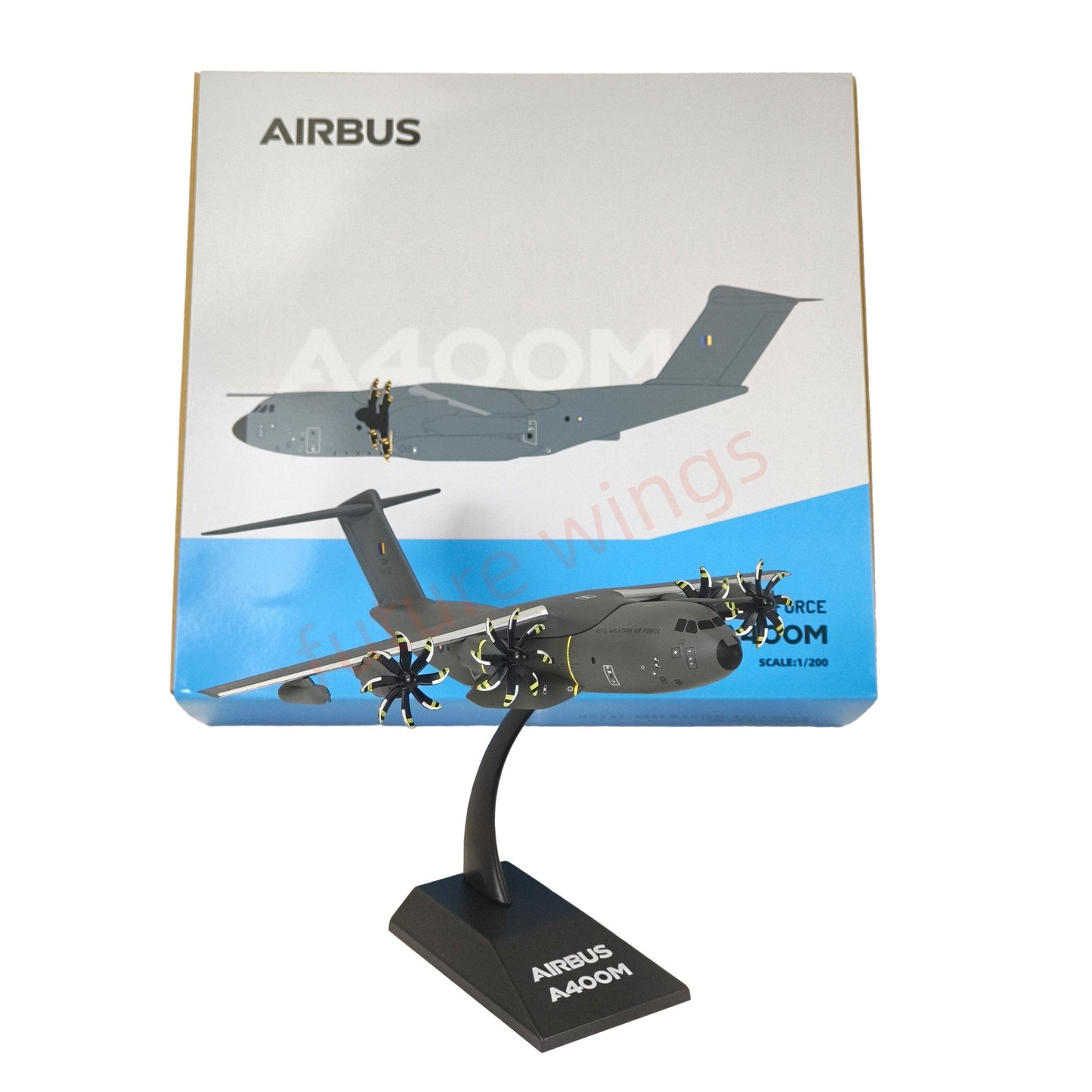 1:200 Aimo Wings A400M Transport Aircraft Model With Stand