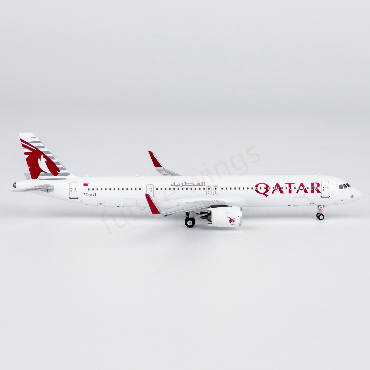 1:400 NG Models NG13147 Qatar Airways A321neo A7-AJB Aircraft Model+Free Tractor