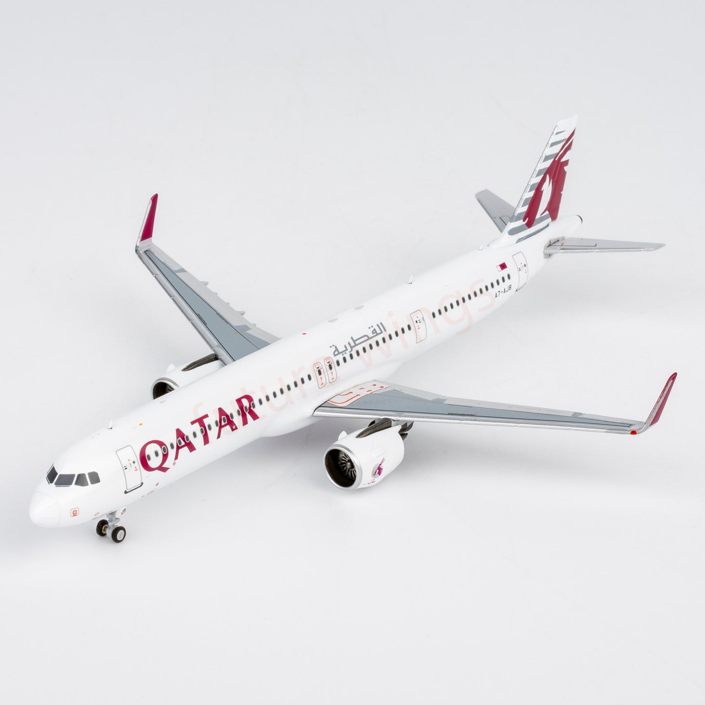 1:400 NG Models NG13147 Qatar Airways A321neo A7-AJB Aircraft Model+Free Tractor