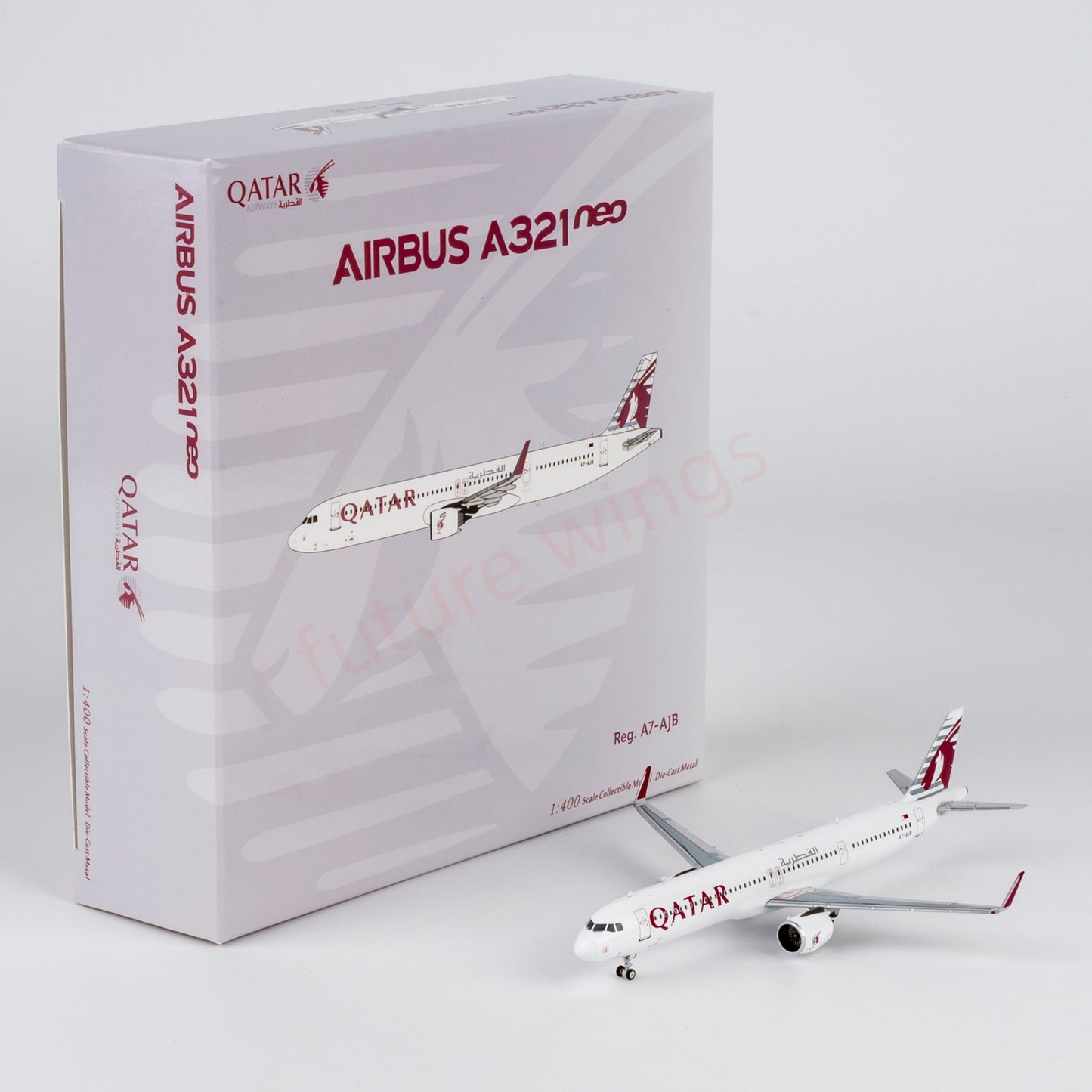 1:400 NG Models NG13147 Qatar Airways A321neo A7-AJB Aircraft Model+Free Tractor