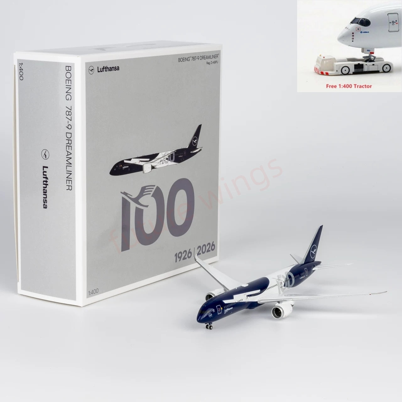 1:400 NG Models NG 55153 Lufthansa Airlines B787-9 D-ABPU "100Years" +Free Tractor