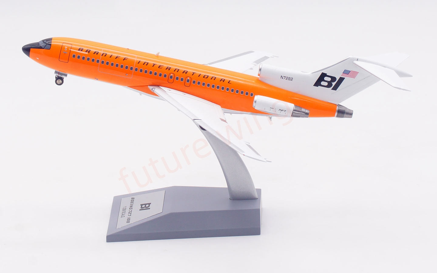 1:200 InFlight200 Braniff International Airways B727-100 N7282 Diecast Aircraft Model