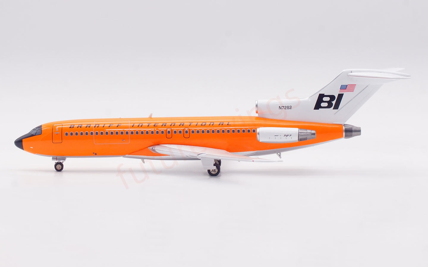 1:200 InFlight200 Braniff International Airways B727-100 N7282 Diecast Aircraft Model