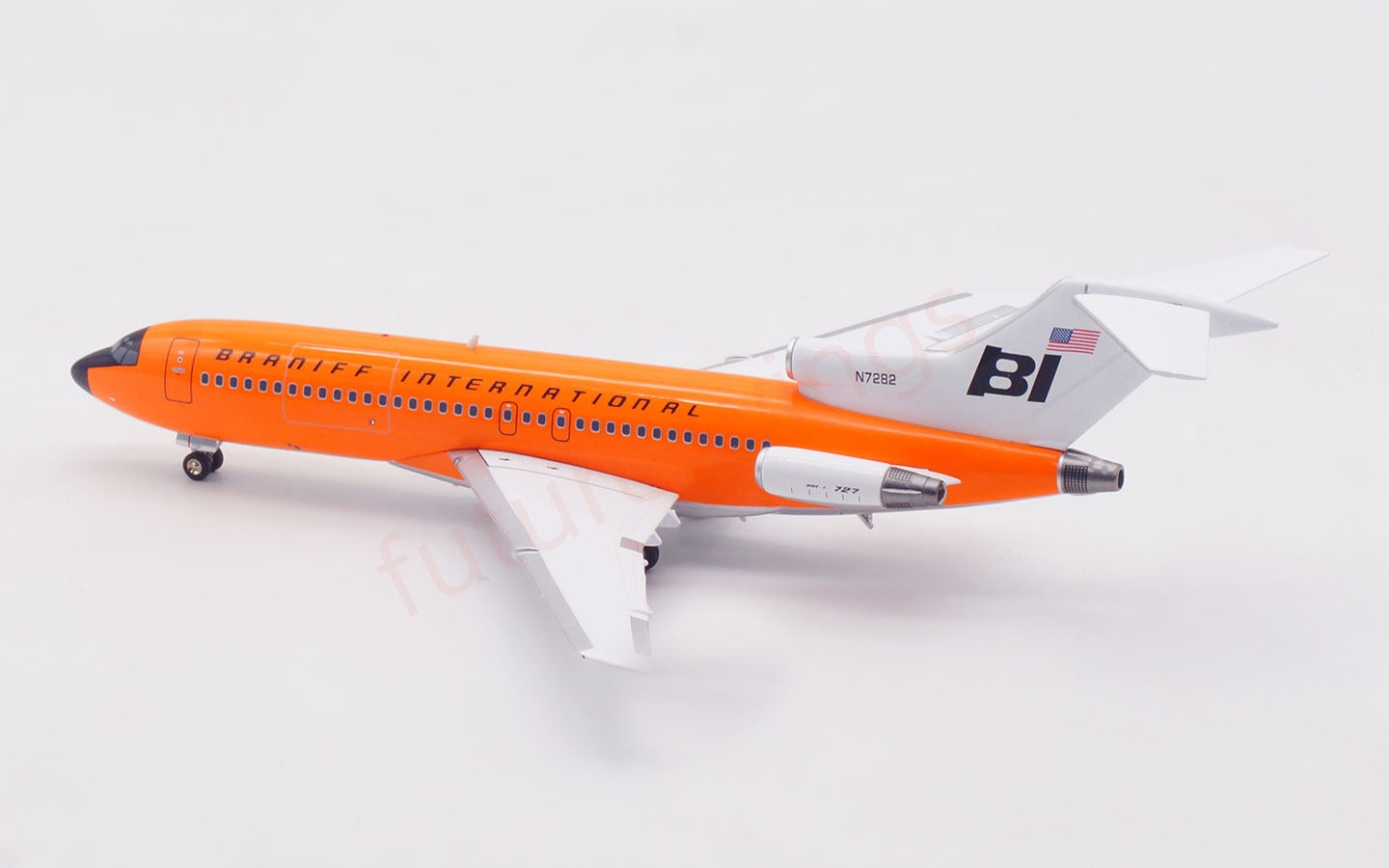 1:200 InFlight200 Braniff International Airways B727-100 N7282 Diecast Aircraft Model