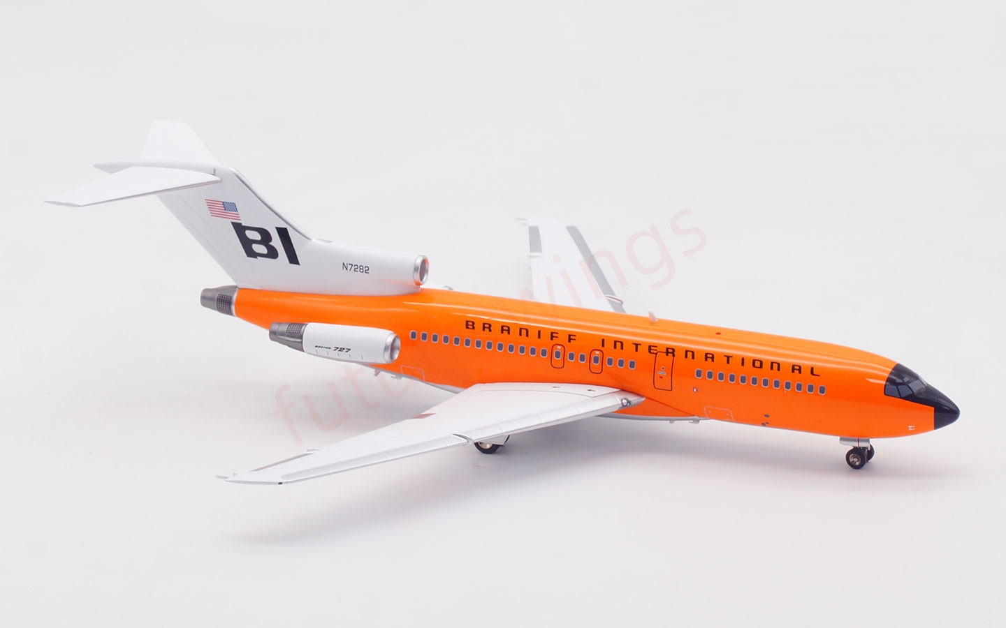 1:200 InFlight200 Braniff International Airways B727-100 N7282 Diecast Aircraft Model