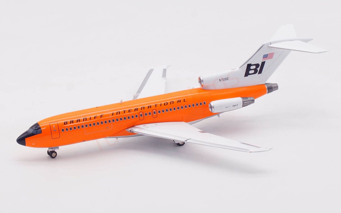 1:200 InFlight200 Braniff International Airways B727-100 N7282 Diecast Aircraft Model