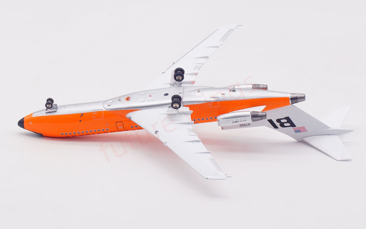 1:200 InFlight200 Braniff International Airways B727-100 N7282 Diecast Aircraft Model
