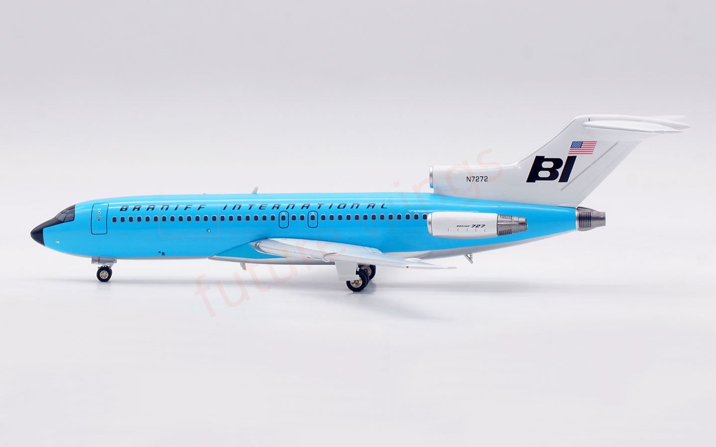 1:200 InFlight200 Braniff International Airways B727-100 N7272 Diecast Aircraft Model
