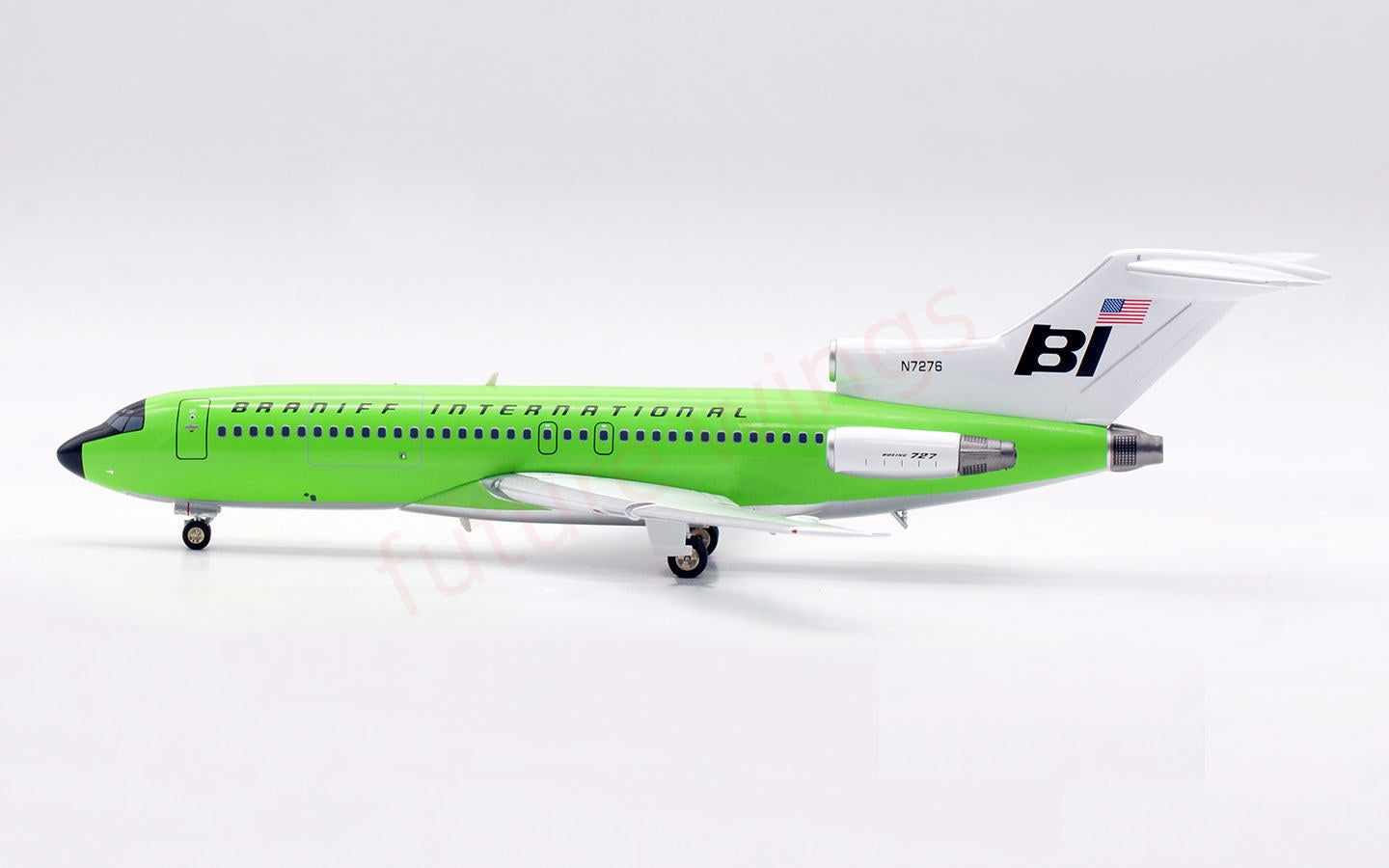 1:200 InFlight200 Braniff International Airways B727-100 N7276 Diecast Aircraft Model