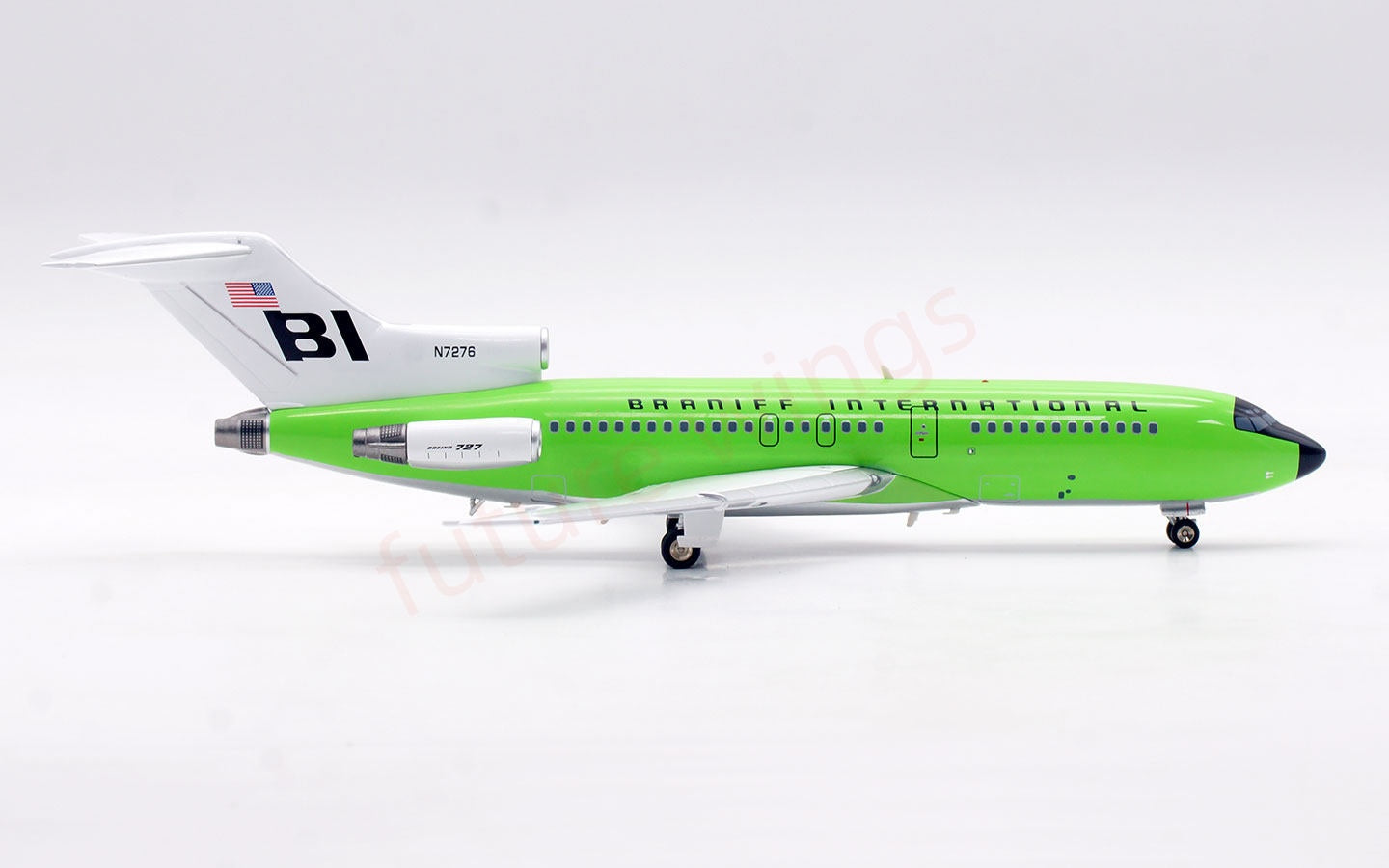1:200 InFlight200 Braniff International Airways B727-100 N7276 Diecast Aircraft Model