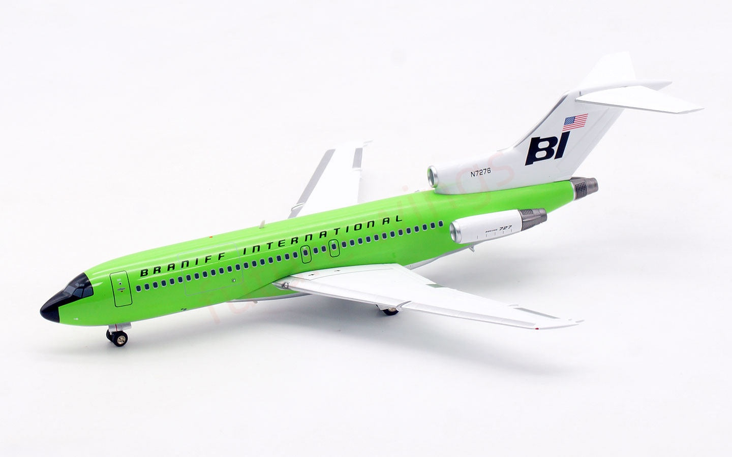 1:200 InFlight200 Braniff International Airways B727-100 N7276 Diecast Aircraft Model