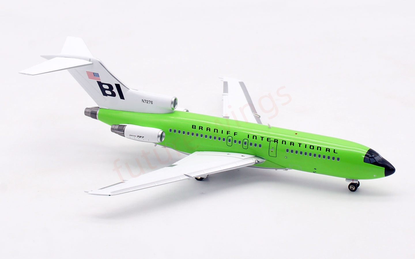 1:200 InFlight200 Braniff International Airways B727-100 N7276 Diecast Aircraft Model