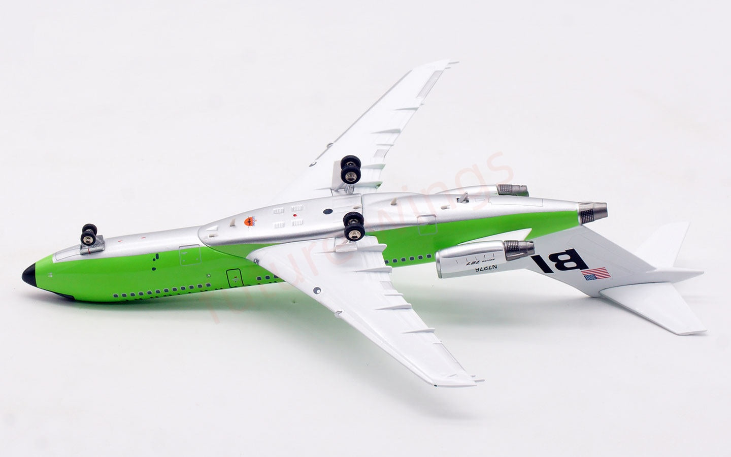 1:200 InFlight200 Braniff International Airways B727-100 N7276 Diecast Aircraft Model