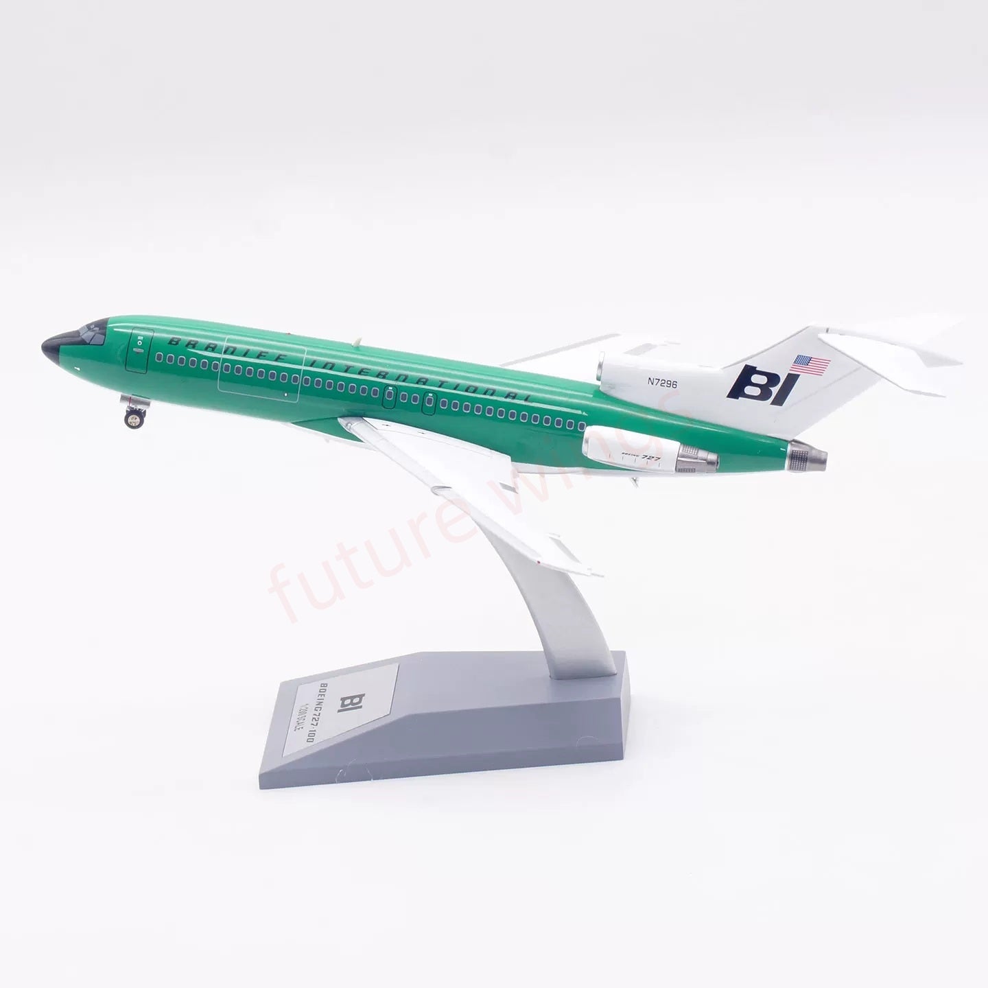 1:200 InFlight200 Braniff International Airways B727-100 N7296 Diecast Aircraft Model