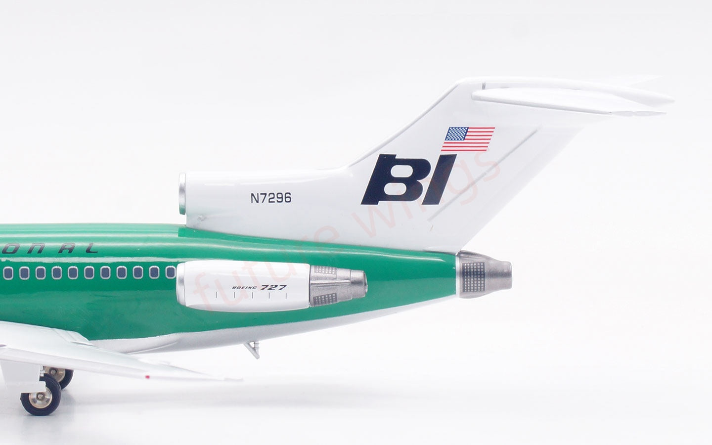 1:200 InFlight200 Braniff International Airways B727-100 N7296 Diecast Aircraft Model
