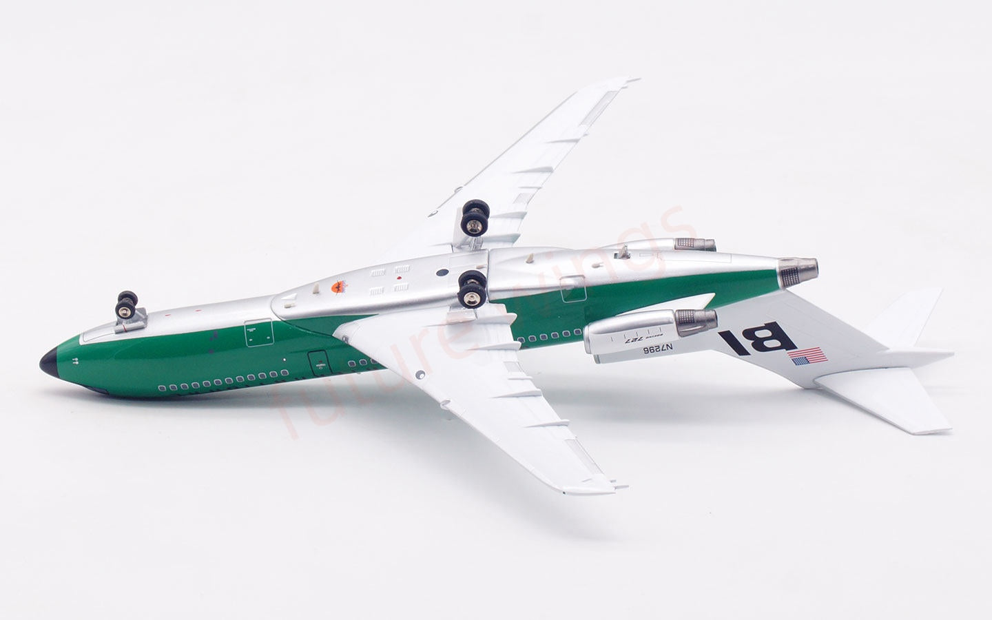 1:200 InFlight200 Braniff International Airways B727-100 N7296 Diecast Aircraft Model