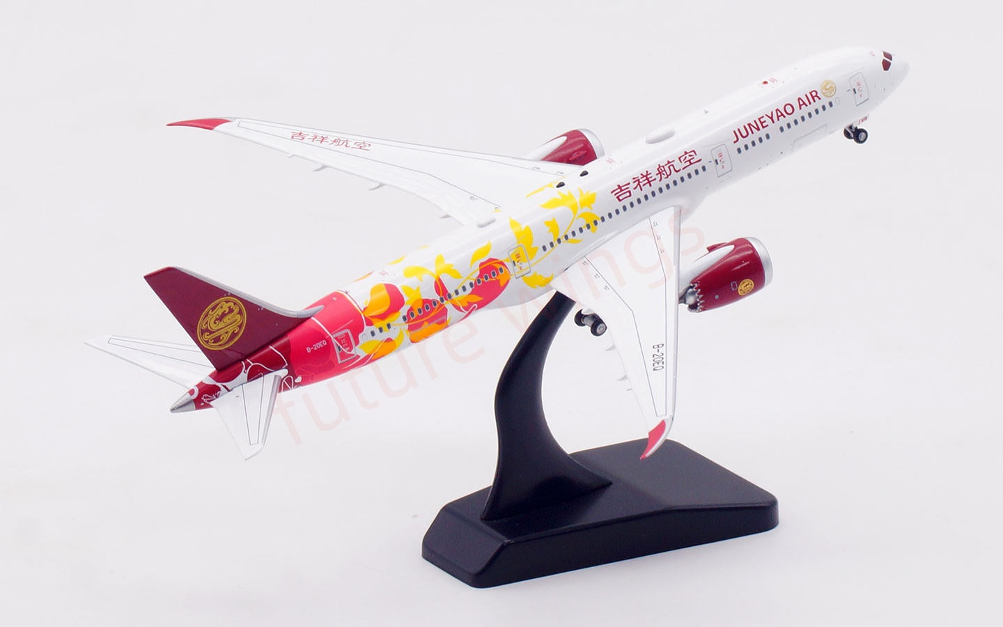 1:400 Aviation400 JuneYao Air B787-9 B-20EQ Aircraft Model Free Tractor +Stand