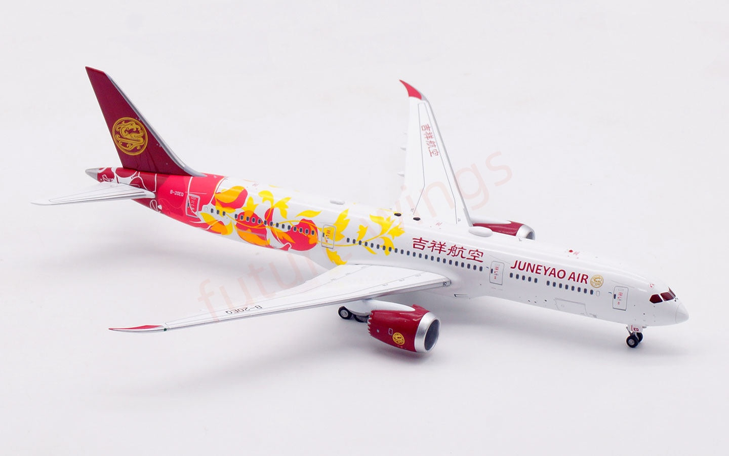 1:400 Aviation400 JuneYao Air B787-9 B-20EQ Aircraft Model Free Tractor +Stand