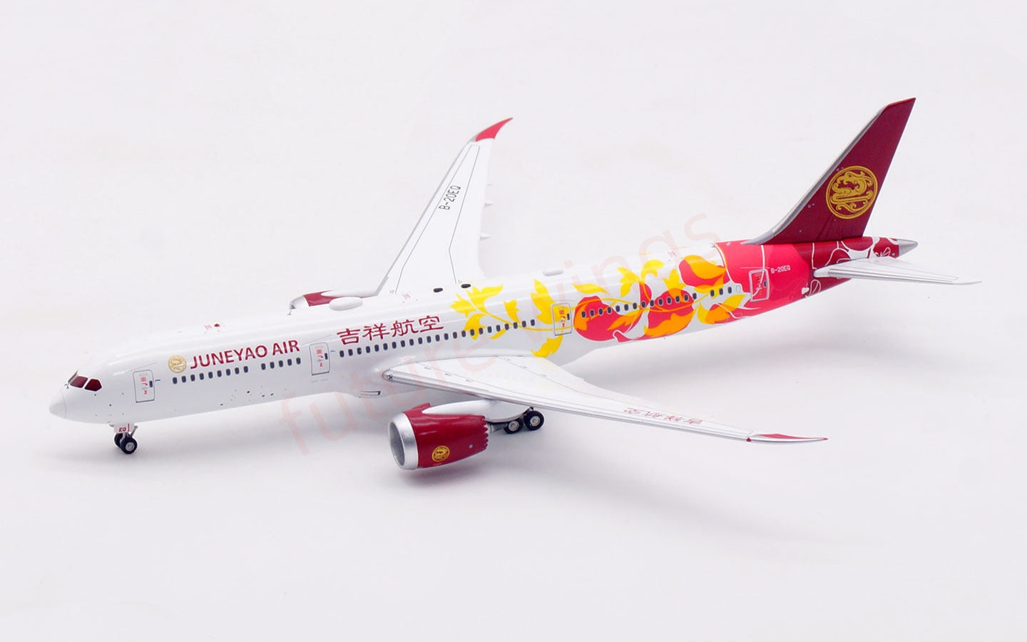 1:400 Aviation400 JuneYao Air B787-9 B-20EQ Aircraft Model Free Tractor +Stand