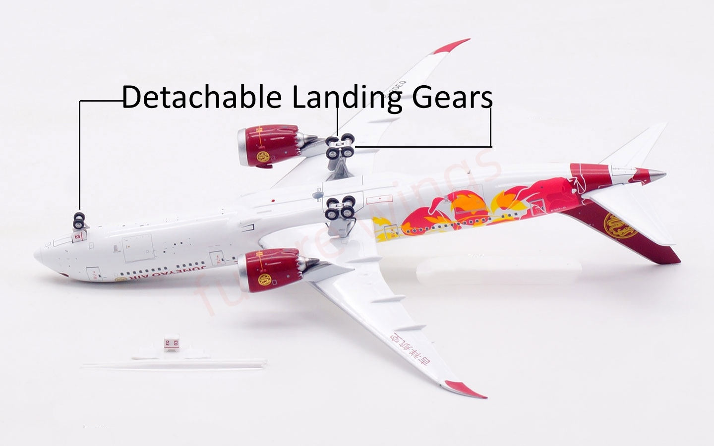 1:400 Aviation400 JuneYao Air B787-9 B-20EQ Aircraft Model Free Tractor +Stand