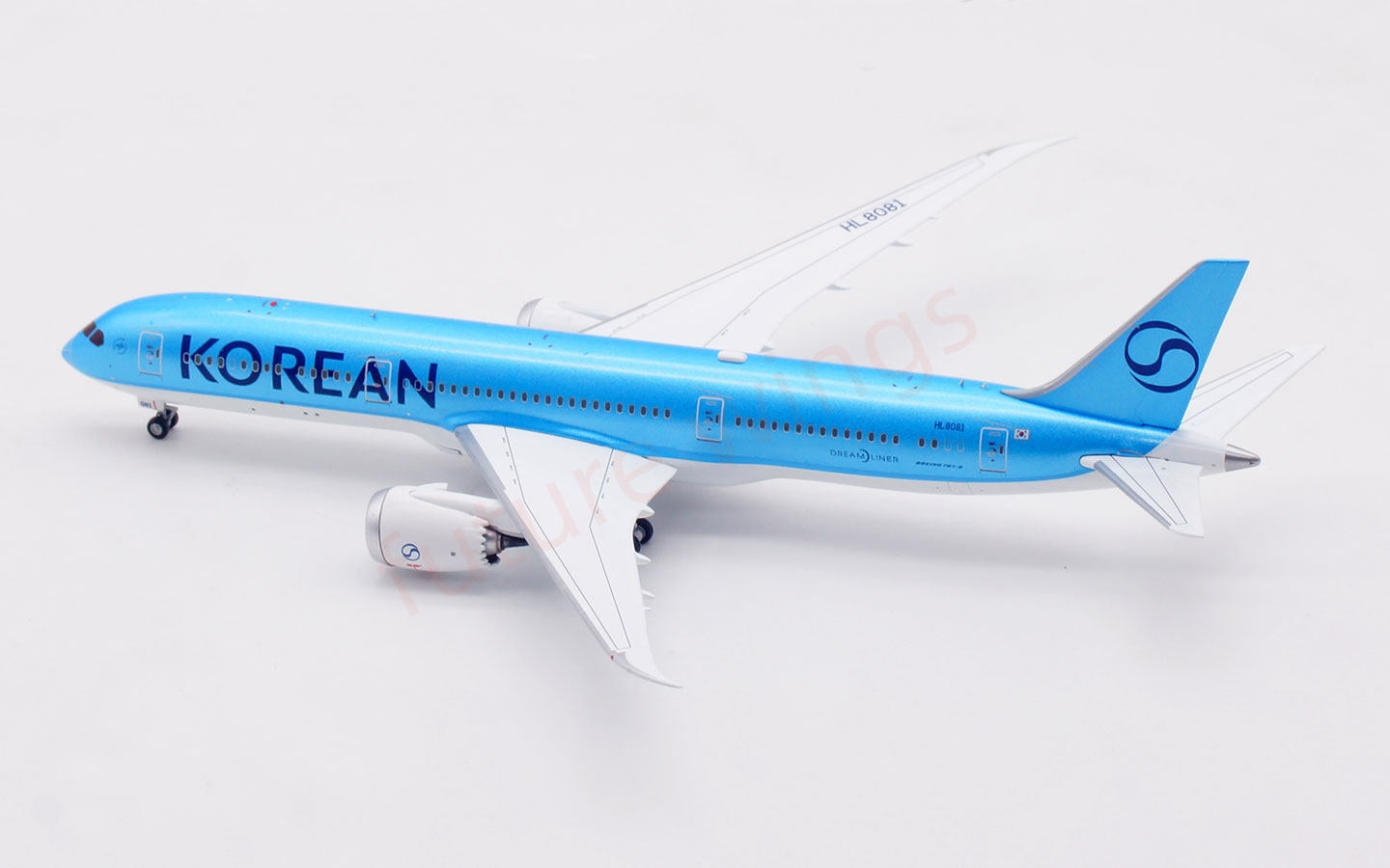 1:400 Aviation400 Korean Air B787-9 HL8081 Aircraft Model Free Tractor +Stand