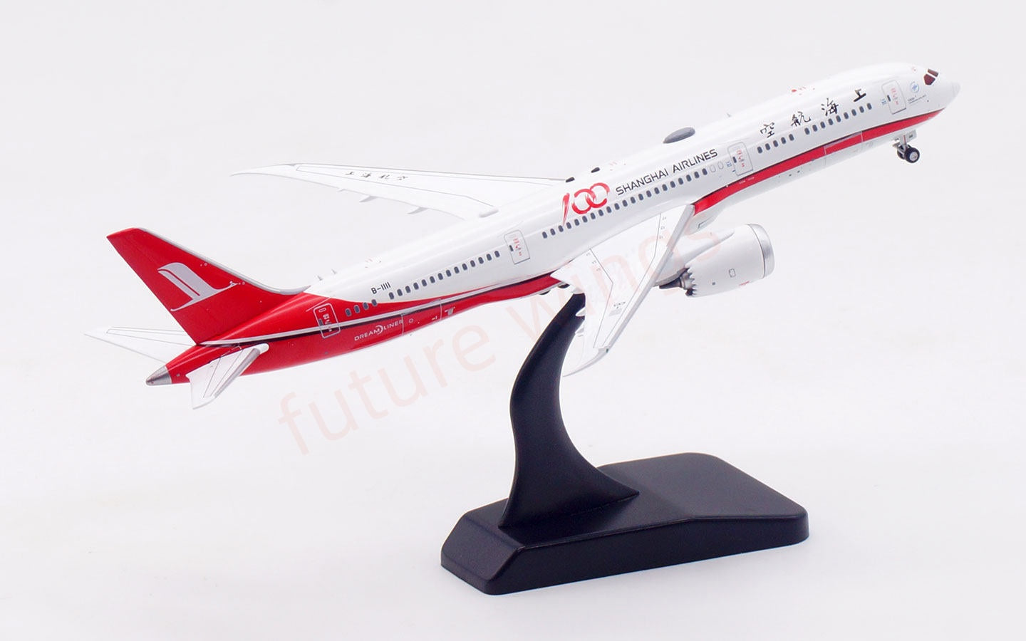1:400 Aviation400 ShangHai Airlines B787-9 B-1111 Free Tractor +Stand