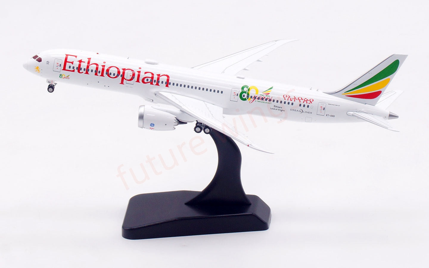 1:400 Aviation400 Ethiopian Airlines B787-9 ET-AXS Free Tractor +Stand