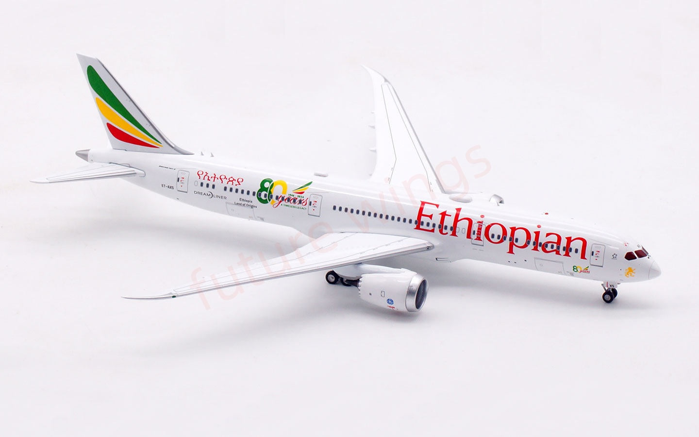 1:400 Aviation400 Ethiopian Airlines B787-9 ET-AXS Free Tractor +Stand