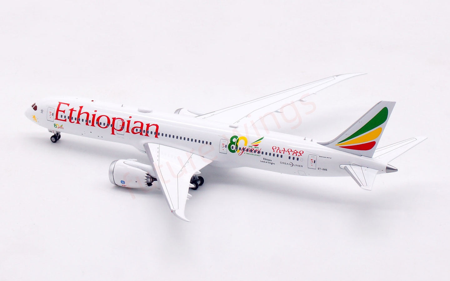 1:400 Aviation400 Ethiopian Airlines B787-9 ET-AXS Free Tractor +Stand