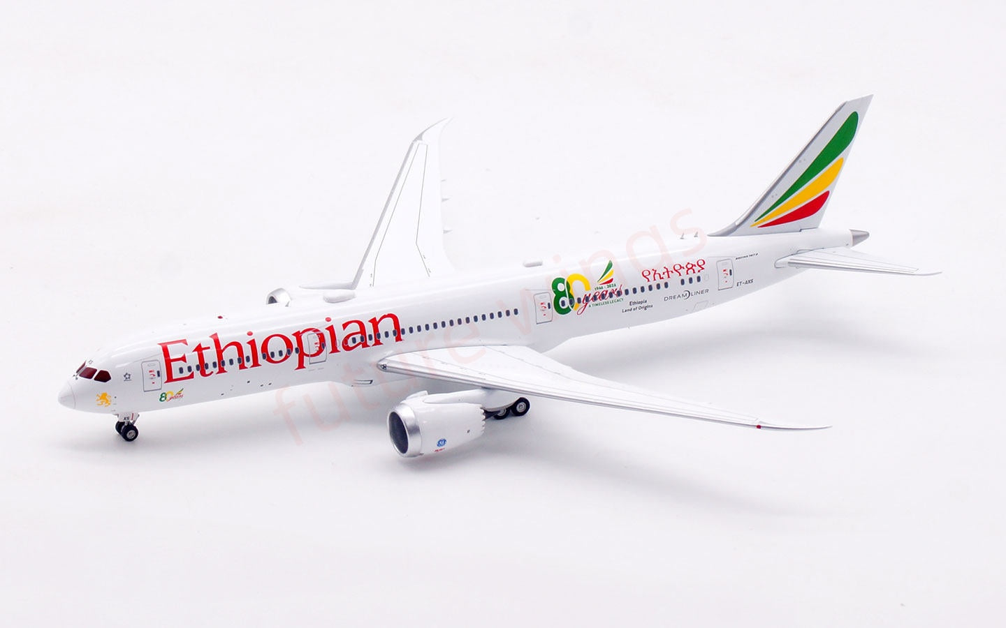 1:400 Aviation400 Ethiopian Airlines B787-9 ET-AXS Free Tractor +Stand