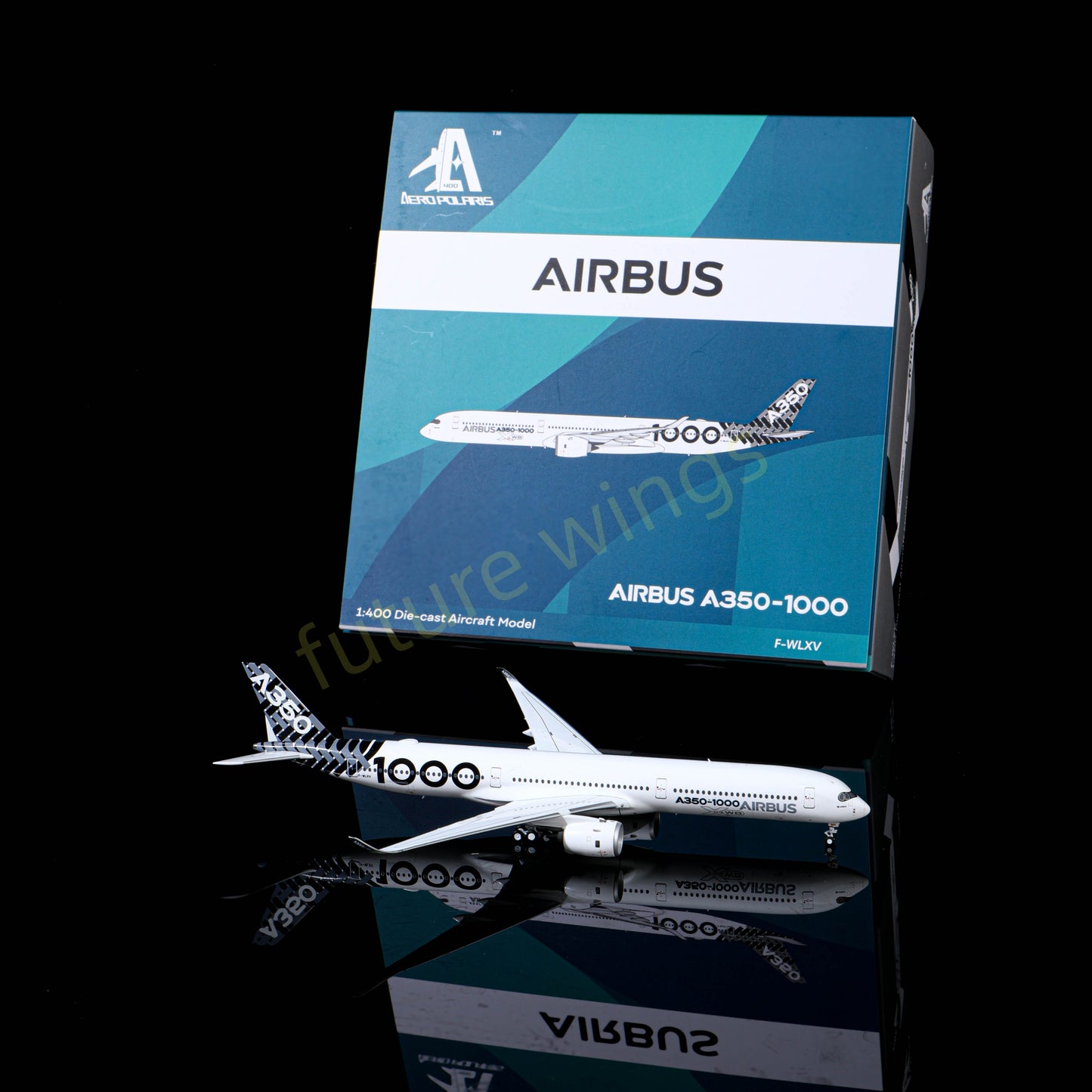 1:400 AeroPolaris Airbus House Color A350-1000 F-WLXV Aircraft Model+FreeTractor