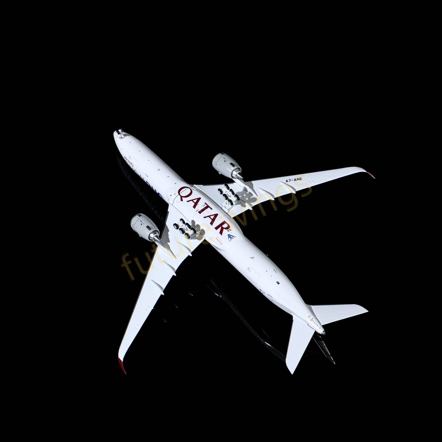 1:400 AeroPolaris Qatar Airways A350-1000 A7-ANE "One World" Aircraft Model+Free Tractor