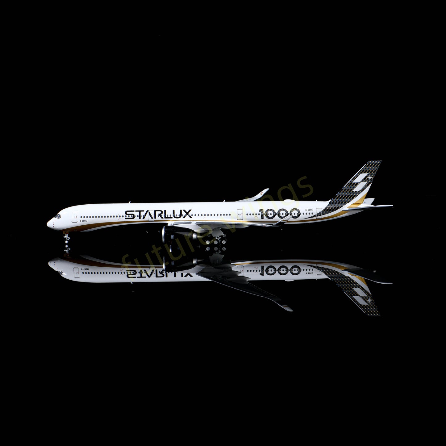 1:400 AeroPolaris StarLux Airlines A350-1000 B-58551 Aircraft Model+Free Tractor