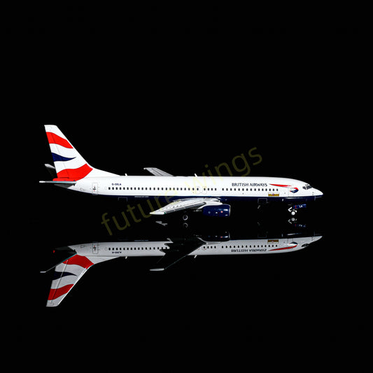 1:400 ARD Model(AeroPolaris) British Airways B737-800 G-OXLA Aircraft Model+Free Tractor
