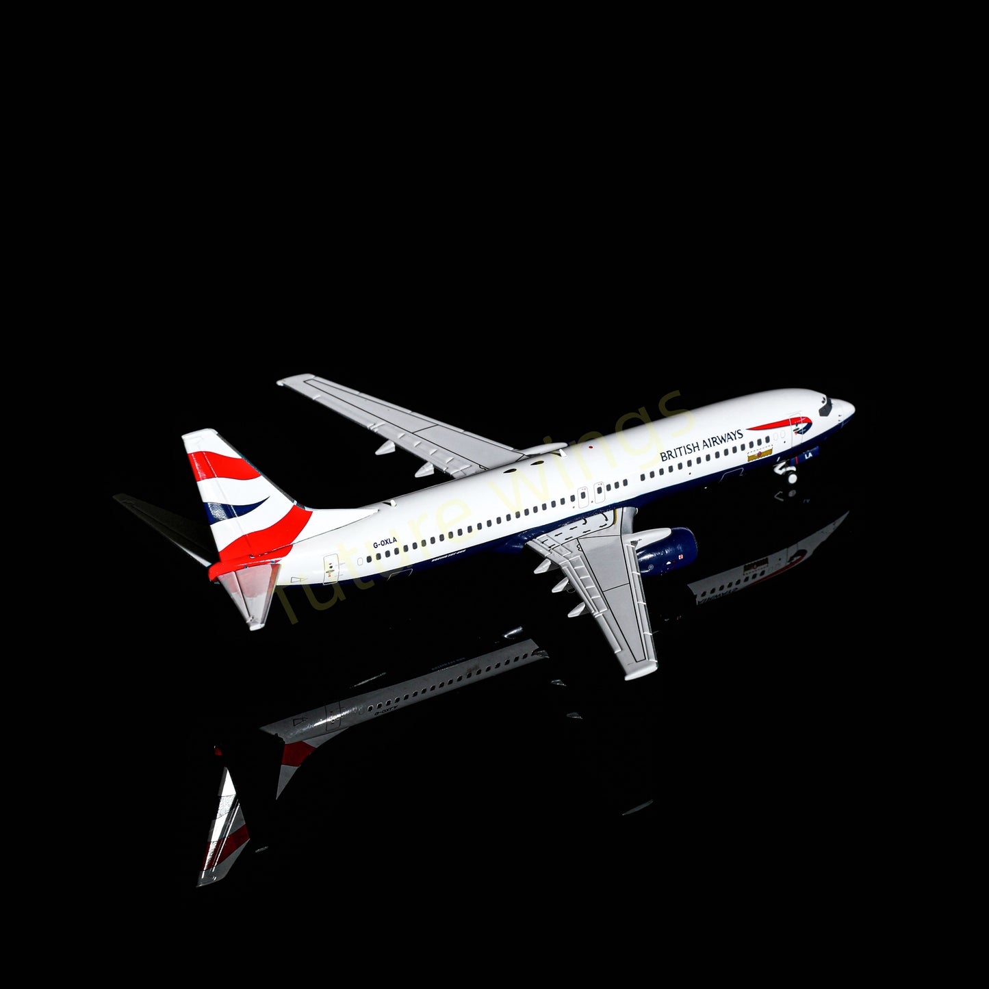1:400 ARD Model(AeroPolaris) British Airways B737-800 G-OXLA Aircraft Model+Free Tractor
