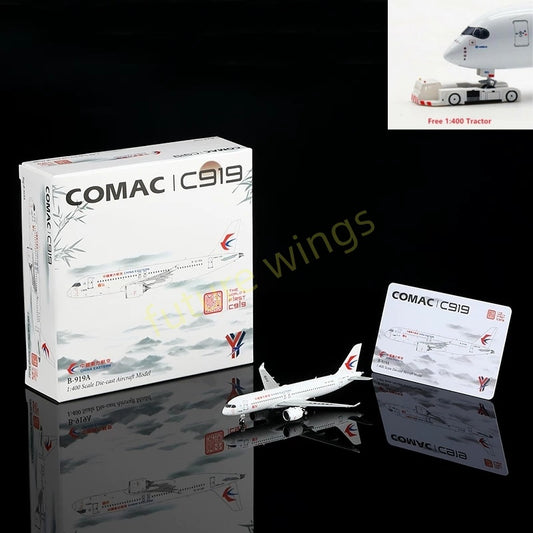 1:400 YY Wings China Eastern Airlines C919 B-919A Aircraft Model+Free Tractor