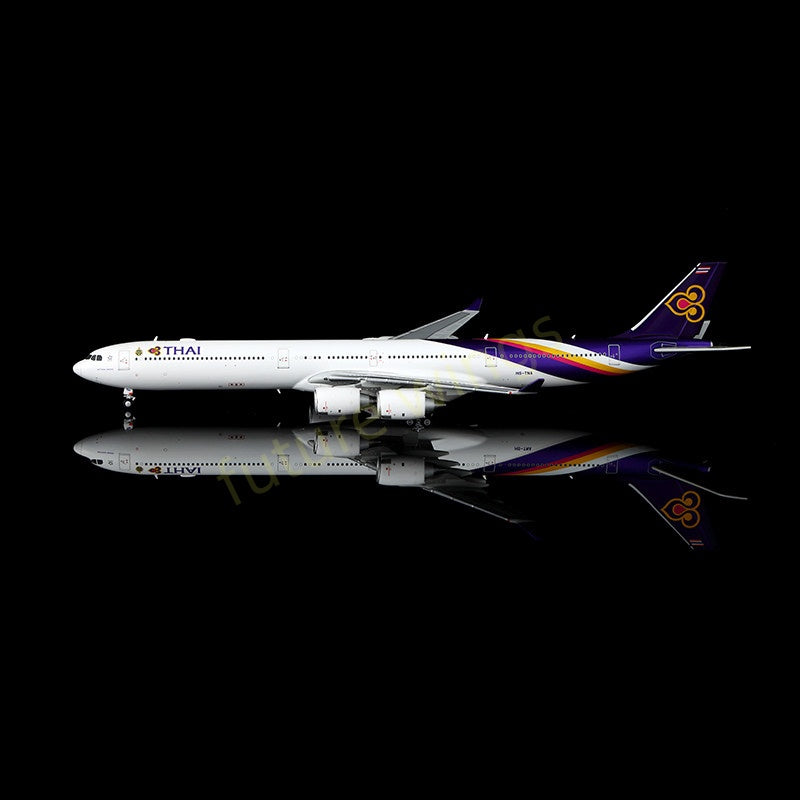 1:400 YY Wings Thai Airways A340-600 HS-TNA Aircraft Model+Free Tractor