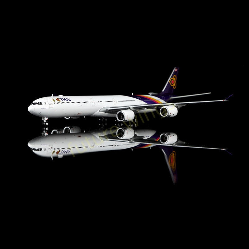 1:400 YY Wings Thai Airways A340-600 HS-TNA Aircraft Model+Free Tractor