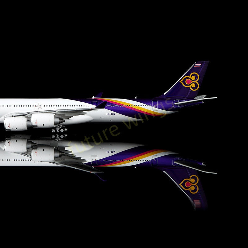 1:400 YY Wings Thai Airways A340-600 HS-TNA Aircraft Model+Free Tractor