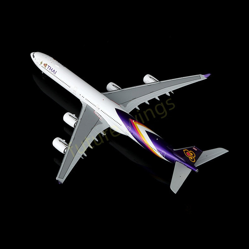 1:400 YY Wings Thai Airways A340-600 HS-TNA Aircraft Model+Free Tractor
