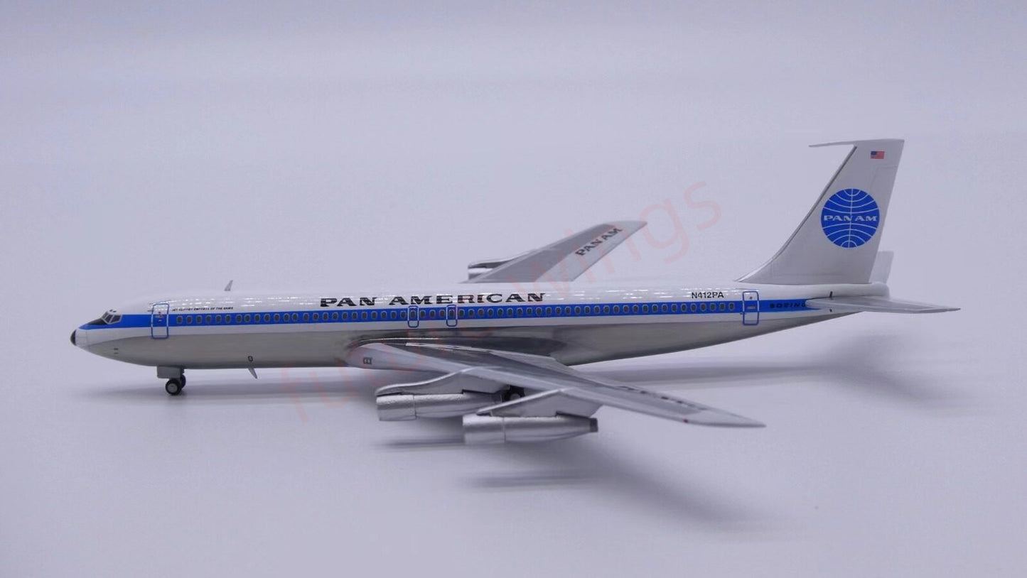 1:400 Z² Model Pan AM B707-300 N412PA Aircraft Model+Free Tractor