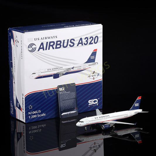 1:200 SQ Wings US Air A320 N106US “Captain Sully“ ”Diecast Aircraft Model
