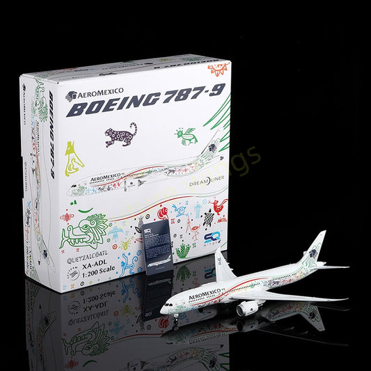 1:200 SQ Wings L2273 AeroMexico B787-9 XA-ADL Diecast Aircraft Model