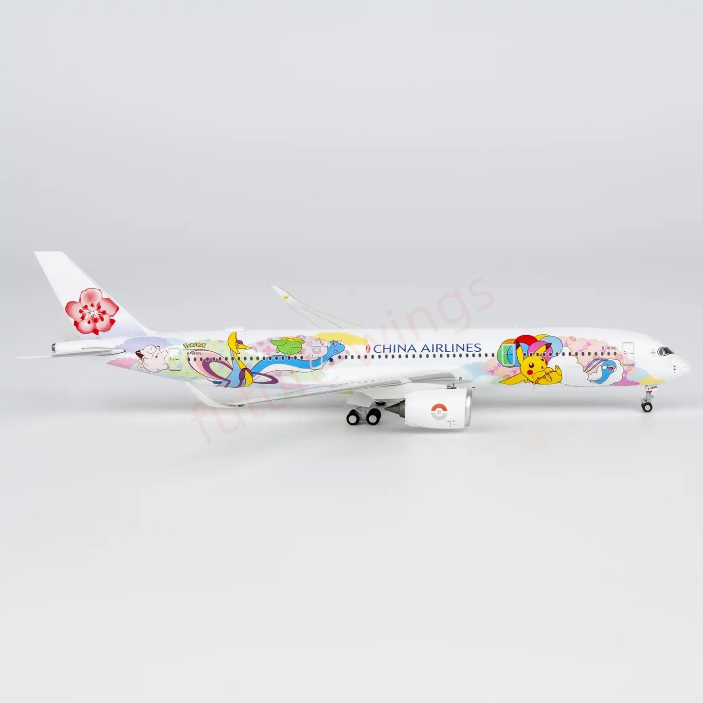 1:400 NG Models NG39133 China Airlines A350-900 B-18916 Aircraft Model+Free Tractor"Luxury Package"