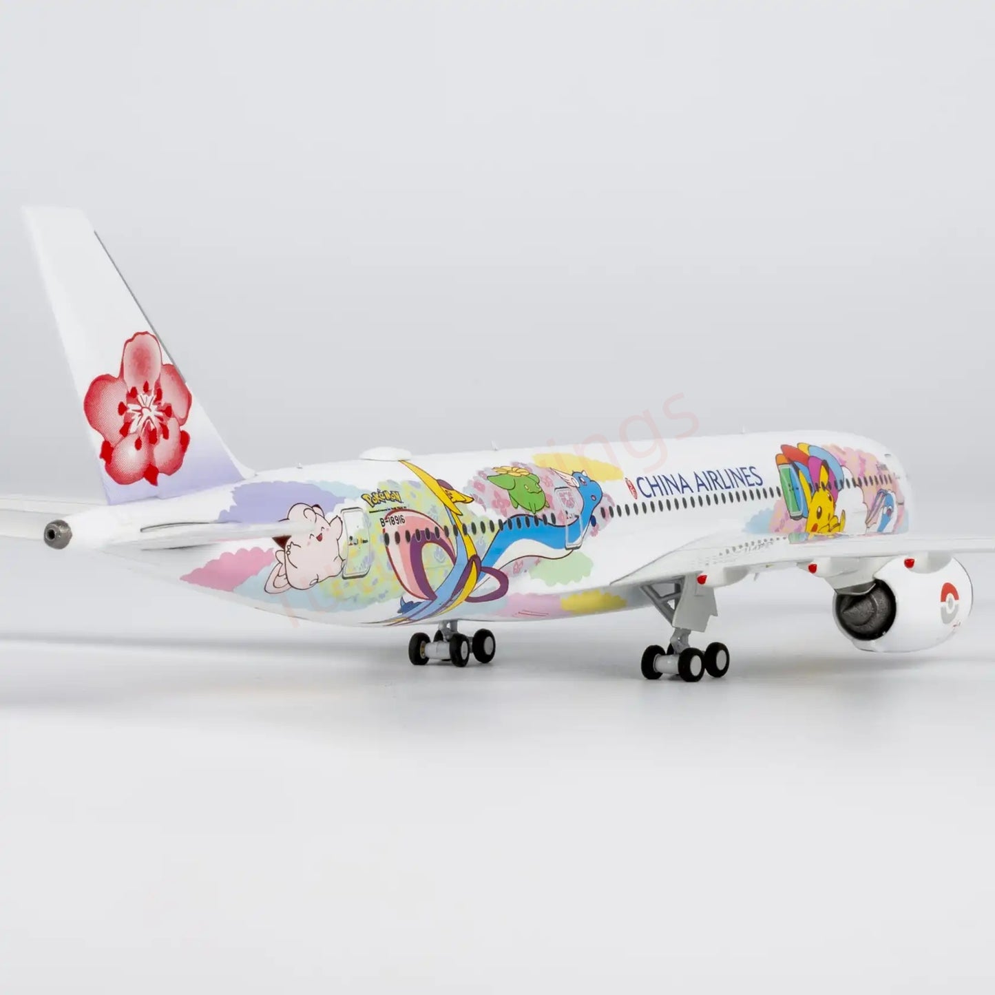 1:400 NG Models NG39133 China Airlines A350-900 B-18916 Aircraft Model+Free Tractor"Luxury Package"